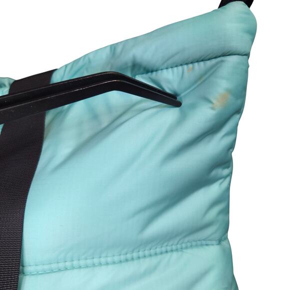 The North Face Nuptse Tote Mint‎ Green/Blue TNF Black Puffer Insulated Bag Carry - Picture 5 of 10
